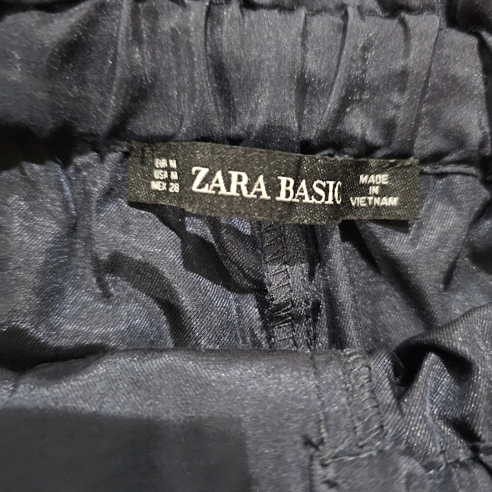 NWT Zara Dark Blue High Waist Lightweight Joggers size Medium - Picture 4 of 7